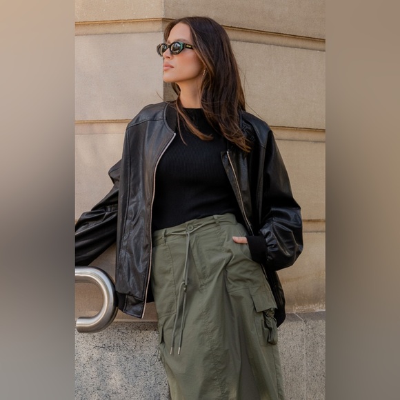 LLD ORIGINAL Black Vintage Genuine Leather Bomber Jacket - Picture 1 of 14